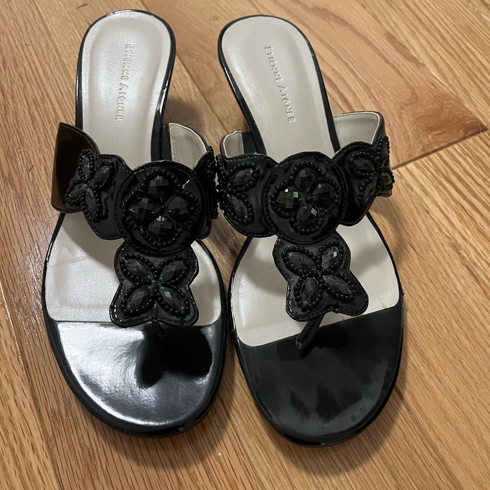 Etienne Aigner slip on sandals size 10